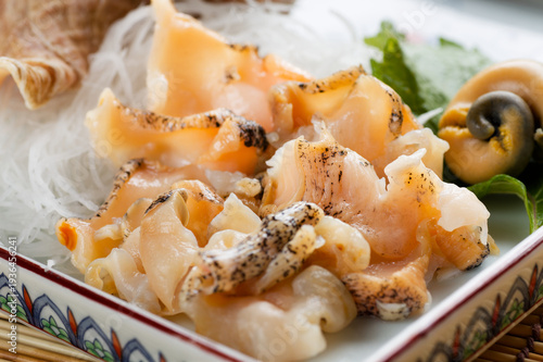 活真つぶ貝の刺身