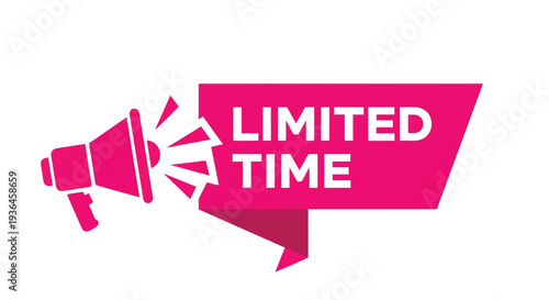 Limited offer label tag for special sale promotion and shopping discount banner