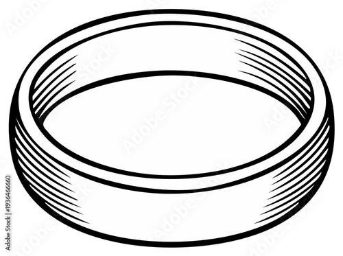 Classic Wedding Ring Symbol Jewelry Circular Band Icon