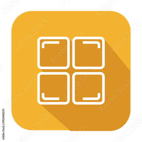 folder icon on square internet button
