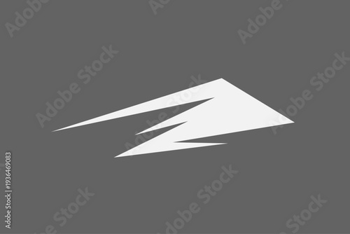 Minimalist simple modern mountain logo 