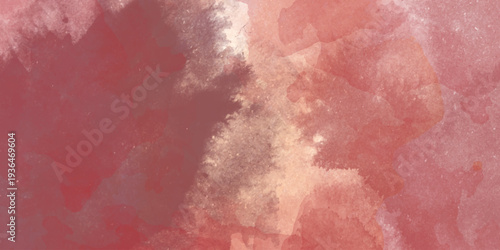 Soft pink and red watercolor wash background