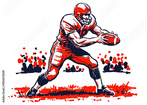 Winter snowboarder action graphic. Extreme mountain sports illustration. Ski resort adventure vector art. "WINTER'S CALL" carving season.