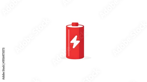 A vibrant illustration of a charging battery.
