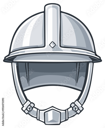 Vintage Hard Hat Protection Gear Safety Equipment Illustration