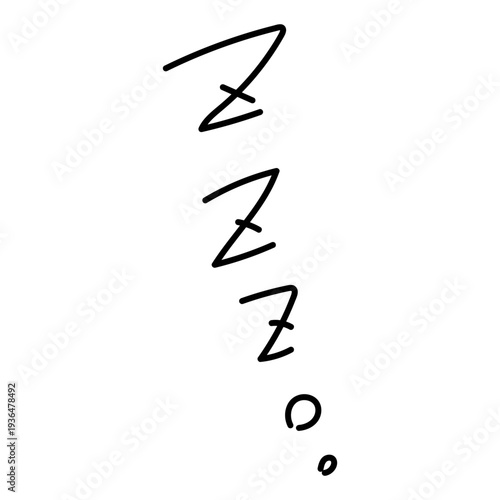 いびき　寝息　漫符