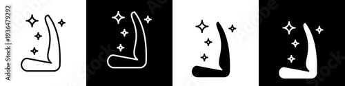 Car seat black and white icon design concept