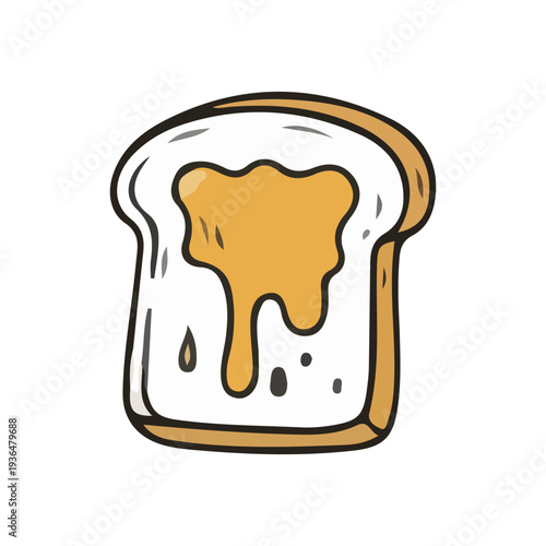 Toast with Honey Doodle Icon