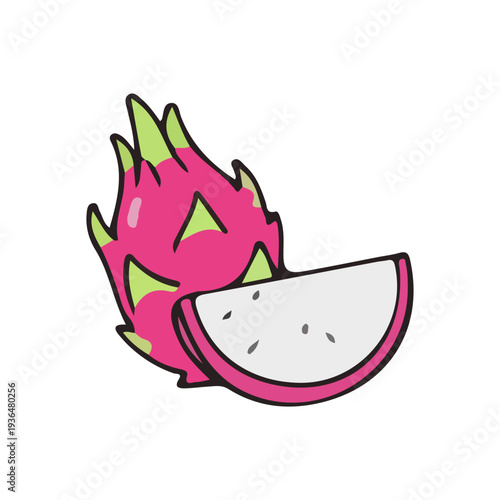 Dragon Fruit Illustration