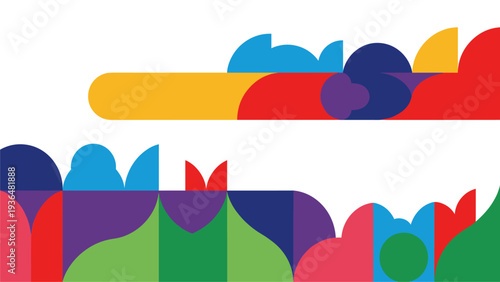 Abstract Geometric Shapes Background Design for Marketing & Branding