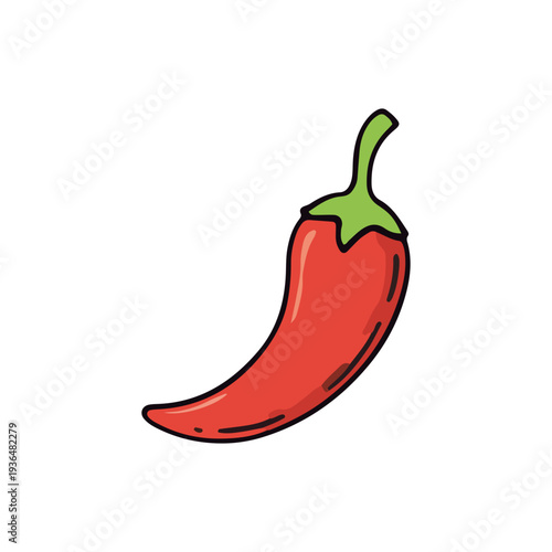 Red Chili Pepper Illustration