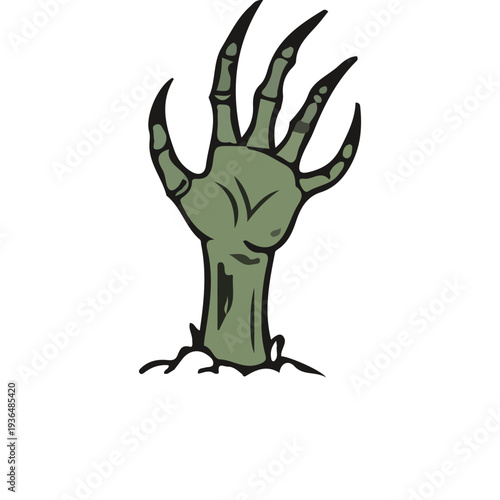 Zombie Hand Clawing Up