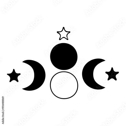Triple Moon Goddess Symbol
