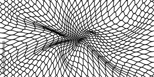 Abstract Black Iron Mesh Seamless Pattern Minimalist Industrial Metal Texture Background with Repeating Geometric Shapes for Modern Architectural Graphic Design and Decorative Wallpaper Elements