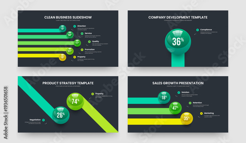 Medical Analysis Five One Two Three Element Infographic Slideshow Layout Vector Illustration Bundle. Market Briefing 5 1 2 3 Option Diagram Frame Design Collection.