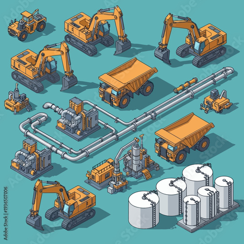 Industrial machinery and equipment for construction and pipeline operations.