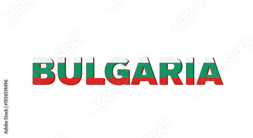 Bulgaria wordmark vector