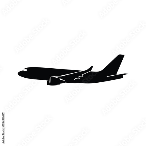 Minimal Airplane Icon Vector Design