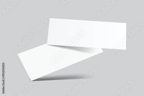 	
3D Realistic empty gift voucher card mockup isolated on background. Blank template for presentation discount, plastic coupon, train, movie, raffle, carnival, concert, festival, flyer or event ticket
