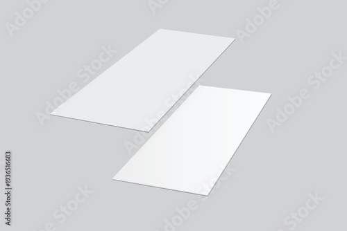 	
3D Realistic empty gift voucher card mockup isolated on background. Blank template for presentation discount, plastic coupon, train, movie, raffle, carnival, concert, festival, flyer or event ticket