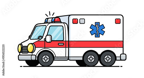 Emergency Ambulance Vehicle - Healthcare, Medical Assistance, and Emergency Care