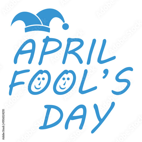 April fools day greeting with a playful jester hat