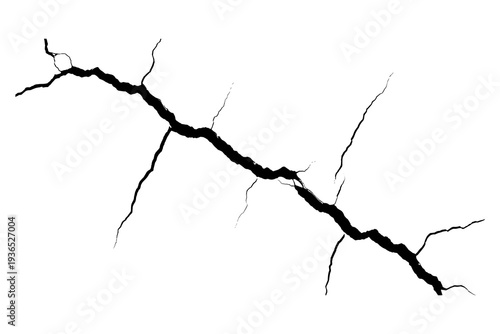Realistic earthquake crack design for textures and backgrounds