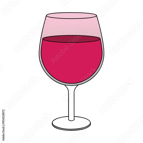 A clear glass of rich red wine rests elegantly on a table, glowing in warm light. Its deep color and gentle shine create a feeling of relaxation, celebration, and refined taste. 