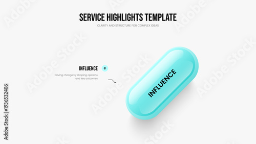 Investor Visualization 1 Option Infographic Slideshow Layout. Modern Insight Slide Design Vector Illustration. Digital Report One Step Diagram Frame Template.