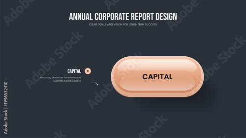 Consulting Analysis 1 Step Infographic Slide Template. Project Proposal Slideshow Layout Vector Illustration. Digital Overview One Option Diagram Frame Design.