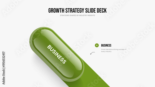 Business Briefing One Element Diagram Slideshow Template. Financial Showcase 1 Step Infographic Presentation Design. Company Forecast Slide Layout Vector Illustration.