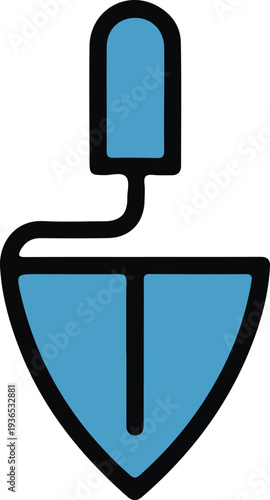 modern construction trowel icon