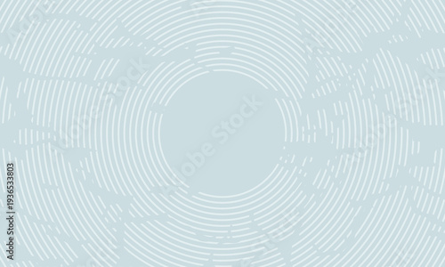 Creative minimalist background with circular hand-drawn wave lines spreading outward on a smooth light blue surface.