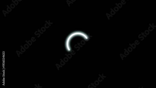 White circles loading indicator icon loop animation
