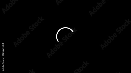 White circles loading indicator icon loop animation