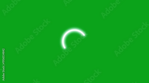 White circles loading indicator icon loop animation