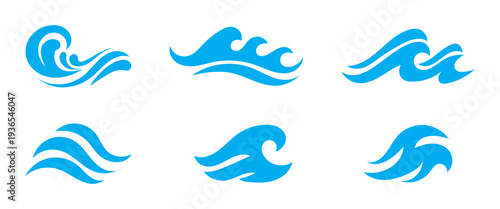 flowing wind motion line set air wave shape collection