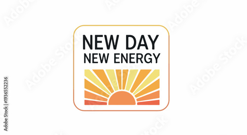 New Day New Energy Logo representing a fresh start and sustainable power source