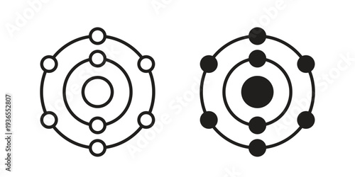 Antioxidant icon. filled flat sign for mobile concept. glyph and line symbols