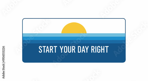 Start your day right with a vibrant sunrise over the ocean, symbolizing new beginnings and a positive outlook