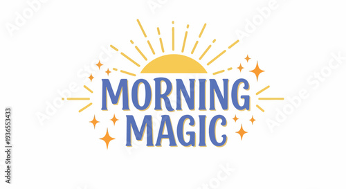 Morning Magic Inspiring Sunrise with Celestial Sparkle and a Radiant Glow
