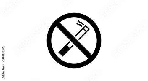 A no smoking sign with a cigarette and vape crossed out