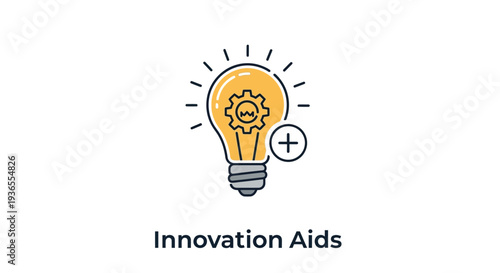 Innovation idea light bulb concept vector