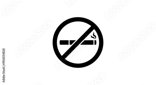 A no smoking sign with a cigarette crossed out in a circle