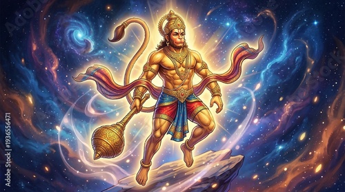 Lord Hanuman Ji 4K HD Desktop Wallpaper | Hanuman Ji Divine Animated Background 16:9 | Hanuman Jayanti Spiritual Wallpaper for PC