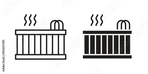 Jacuzzi icon. filled flat sign for mobile concept. glyph and line symbols