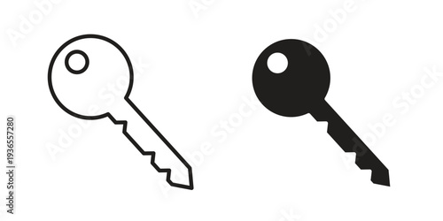 key icon. filled flat sign for mobile concept. glyph and line symbols