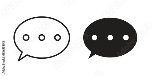 Message icon. filled flat sign for mobile concept. glyph and line symbols