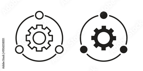 Methodology icon. filled flat sign for mobile concept. glyph and line symbols
