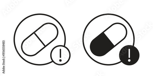 Overdose icon. filled flat sign for mobile concept. glyph and line symbols
